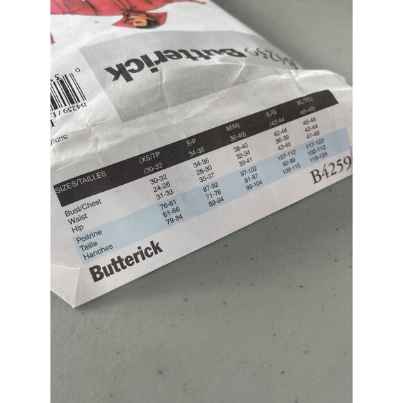 Butterick B4259 Unisex Costume Pattern Size Large XL Capes Cloaks Devil UNCUT - Picture 3 of 6